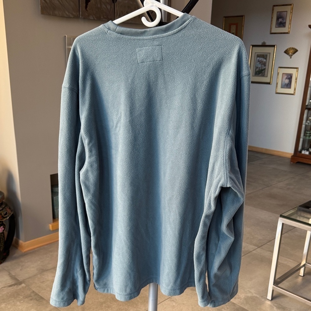GH Bass light teal long sleeve fleece Shirt men’s XXL - Picture 4 of 4